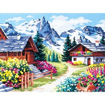 스위스 알프스 초원 농장 우드 직소퍼즐 설산 오두막집 인더숲 보면 기분이 좋아지는 유화감 자연풍경 행운 부귀 모으는 조각퍼즐 집콕취미 스트레스 해소 집중력향상 선물용 11종, 300조각, 농장 풍경 퍼즐선택03