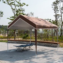 DZB 쉘터 천막 지붕만 야외 그늘막 포장마차 행사용 업소용 캠핑 몽골텐트 주차장 농막 정원, B1 단품_ST지붕 2X3_네이비