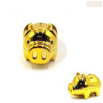 옛날 황금 돼지 저금통 중형 되지 대지 동전 저금함 초등학생 어린이, 기본