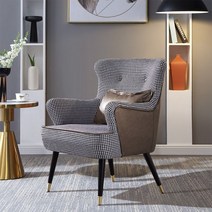 씽로드 체크 안락 편안한 넓은 소파 의자 카페 인테리어 의자 라운지 디자인 체어, B 타입