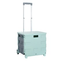 희미몰 접이식휴대용카트 계단 쇼핑 여행 어른신 시장 네모 휴대용 경량 여행 피크닉, 1개, 민트(중형-2륜)75L