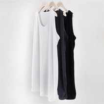 강물처럼 빅사이즈사랑해요 0013RL205 베이직 롱 나시 티 WW (8563793)