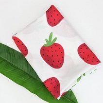 패브릭샵 DTP 초대폭 아이스인견 2컬러, 딸기