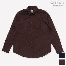 후아유 린넨 솔리드 셔츠 WHYW92406M