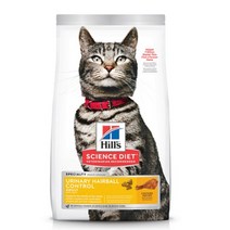 힐스 사이언스다이어트 어덜트 유리너리 헤어볼 컨트롤 고양이 사료 1.6kg, 3개