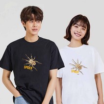 정원거미 디지털프린팅 인쇄티셔츠 반팔티 오버핏