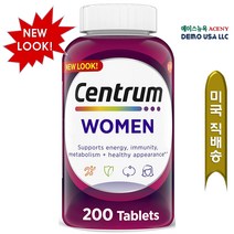 센트룸 포 우먼 멀티비타민 200정 [의사추천1위/여성 고급종합 비타민영양제], 200 정Tablets, 1병