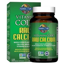 Garden of Life 가든오브라이프 여성 및 남성용 로우 칼슘 보충제 120 캡슐, 120 Count (Pack of 1)