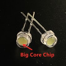 50pcs 화이트 5mm F5 밀 짚 모자 LED 샹들리에 크리스탈 램프 구슬 슈퍼 밝은 큰 코어 칩 6 7LM 발광 다이오드 DIY 조명, 단일옵션, 한개옵션0