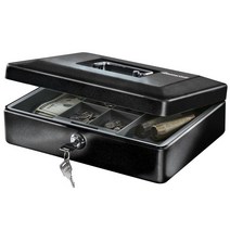 SentrySafe 캐시 박스 0.21 입방피트 3.7 x 11.8 9.3인치 (CB12), Cash Box