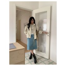 여성용 루즈핏 스트링 바람막이 집업