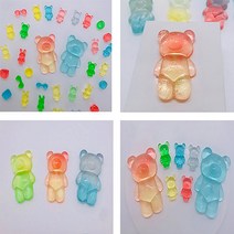 에코비누비 휴대용 꼬마젤리곰비누 큰곰돌이 비누 만들기 키트 몰드 2가지선택 단체 체험 세트, 꼬마곰+큰곰돌이몰드