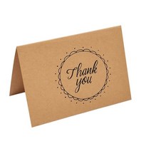 접이식 크래프트 생일 축하 카드 비즈니스 선물 엽서 Mariage 감사합니다 인사말 결혼식 초대장 10 개, [09] Thank you02-10pcs