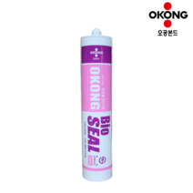 오공 욕실용 바이오 실리콘 실란트 270ml 투명, 3개
