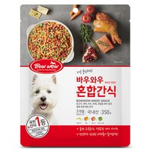 바우와우 혼합 강아지 간식 350g, 혼합맛, 5개