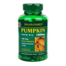 Holland & Barrett 홀랜드앤바렛 펌킨 씨드 오일 1000mg 100정 Pumpkin Seed Oil, 1개