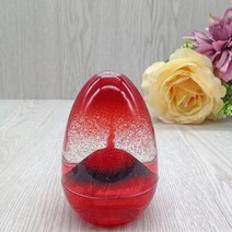 모래 시계 타이머 장식 운동 액체 창조적 인 화산 기름 집 선박 유리 품 크리스마스, 빨간색