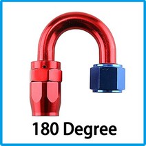 범용 AN4 AN6 AN8 AN10 AN12 알루미늄 오일 연료 스위블 호스 엔드 피팅 어댑터 키트 0 °/45 °/90 °/12, 08 Red blue 180_03 AN8