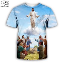 예수님 그리스도 PLstar Cosmos Christian olic Jesus R Streetwear 3DPrint Summer Casual Funny T-shirts, 02 T-shirts_10 6XL
