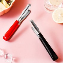 다용도 주방 요리 반찬 얼음 집게 바베큐집게 2P SET, 레드