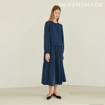 더핸드메이드 블록 니트 원피스