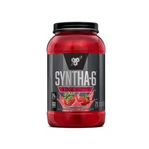 BSN SYNTHA6 엣지 단백질 파우더 미셀라 카세인 우유 분리 24g 딸기 밀크 쉐이크, Strawberry Milkshake, 2.47 Pound (Pack of 1)