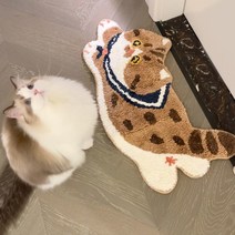 JIYU 털냥이 발매트 고양이 매트 다용도 인테리어 카페트 러그
