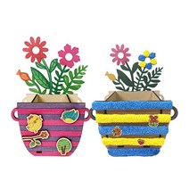 td 토단 초등저 우드 꽃화분 연필꽂이 만들기 볼클레이 10g 2개, 1번