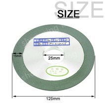 3M 절단석 그라인더 날 핸드 연마석 다이아몬드 그라인딩 휠 텅스텐 스틸 밀링 커터 용, 125x25mm, 240