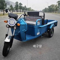 화물전기차 삼발이 사료운반 삼륜차팜트럭 농업용, 급경사1.2m + 60V 20A 배터리 60V