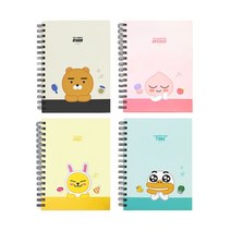 카카오프렌즈 A5 스프링 인덱스 노트, 라이언