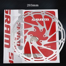 SRAM자전거 브레이크 로터 160mm 180mm 203mm 자전거 센터라인 디스크 스테인레스 유압 Mtb 부품, 1개