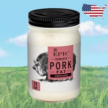 미국 EPIC 라드유 기름 310g 목초 먹은 돼지 케토 Pork, 먹초먹은 돼지라드유, 1병