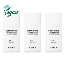 [단독/비건 선크림]벨라 끈적임없는 촉촉한 하이드로 선에센스 30ml 3개+10ml 증정