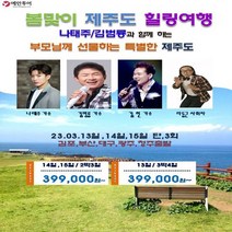 예안투어 제주패키지 나태주/김범룡과 함께 제주도 2박3일/3박4일 특가패키지/ 부모님께 선물하는 제주도 힐링여행, 13일, 김포
