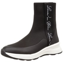 [랑방 온 블루] 스니커 솔 니트 쇼트 부츠 레이디스 2740 블랙 23.5 cm E