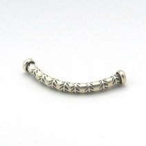 IDA주얼리 나뭇잎 무늬 파이프 카렌 실버 펜던트