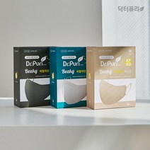 닥터퓨리 KFAD 비키 새부리형 비말차단 마스크 25매(5매입x5입), 색상:화이트|사이즈:중형