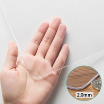 DsdMat 방수 투명 테이블매트 방열 소프트 글라스 유리대용 PVC 매트, 80×130cm, 두께2mm