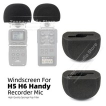 마이크 스폰지 헤드셋 커버 솜 노래방 스펀지 줌 H5 H 5 6 H6 XYH 핸디 레코더 윈드 스크린 안티 팝 필터 실드 폼 용 2PCS마이크 액세사리 AliExpress
