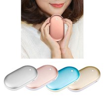 티엔티엔 3단 온도조절 USB 충전식 휴대용 전기 손난로, 블루, TK-hwd01