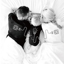 여름 패션 재미 있은 가족 일치하는 t-셔츠 어머니와 딸 아버지 아들 소녀 Bodysuits 모양 옷