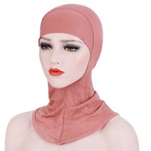 여성스카프 이슬람 레이디 소프트 스카프 모자 뼈 보닛 목 커버 Hijab Amira 여성 닌자 라마단 커버기도 중