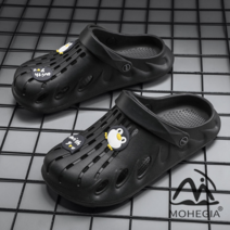 MOHEGIA 여름 통기성 남성용 샌들 두꺼운 바닥 미끄럼 방지 샌들과 슬리퍼 2022 새로운 외관 착용