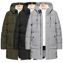 아이에스이랩 009 겨울 남녀공용 웰론 베이직 하프 롱패딩 I4JK035Q