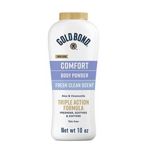 Gold Bond 골드 본드 Ultimate Comfort 바디 파우더 알로에 화이트 프레시 283.5g(10온스)