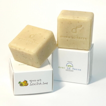 아베크라떼르 설거지 비누 고체 주방 세제 설거지바 비건 친환경 천연 주방비누 150g, 단품