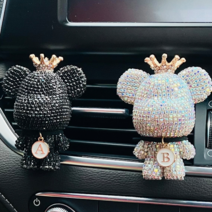 (1+1세트) 루루형제 큐빅 차량용 방향제 베어브릭, 09.큐빅핑크+큐빅오트밀, 07.베이비파우더