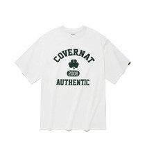 COVERNAT 아이비 클로버 티셔츠 화이트
