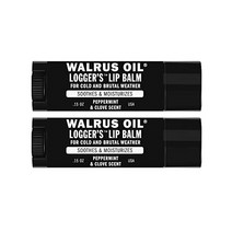 WALRUS OIL - 로거스 립밤 2팩 100% 칸데릴라 왁스 아몬드 오일 코코넛 오일 호호바 오일 성분 제조.